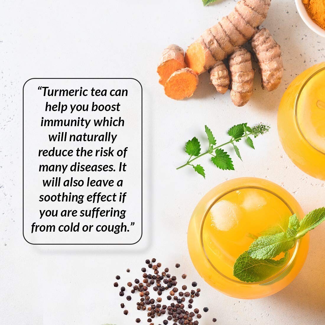 Organic Turmeric Tea Blend, Curcuma Turmeric Herbal Tea Blend, 75 Detox Tea Bags