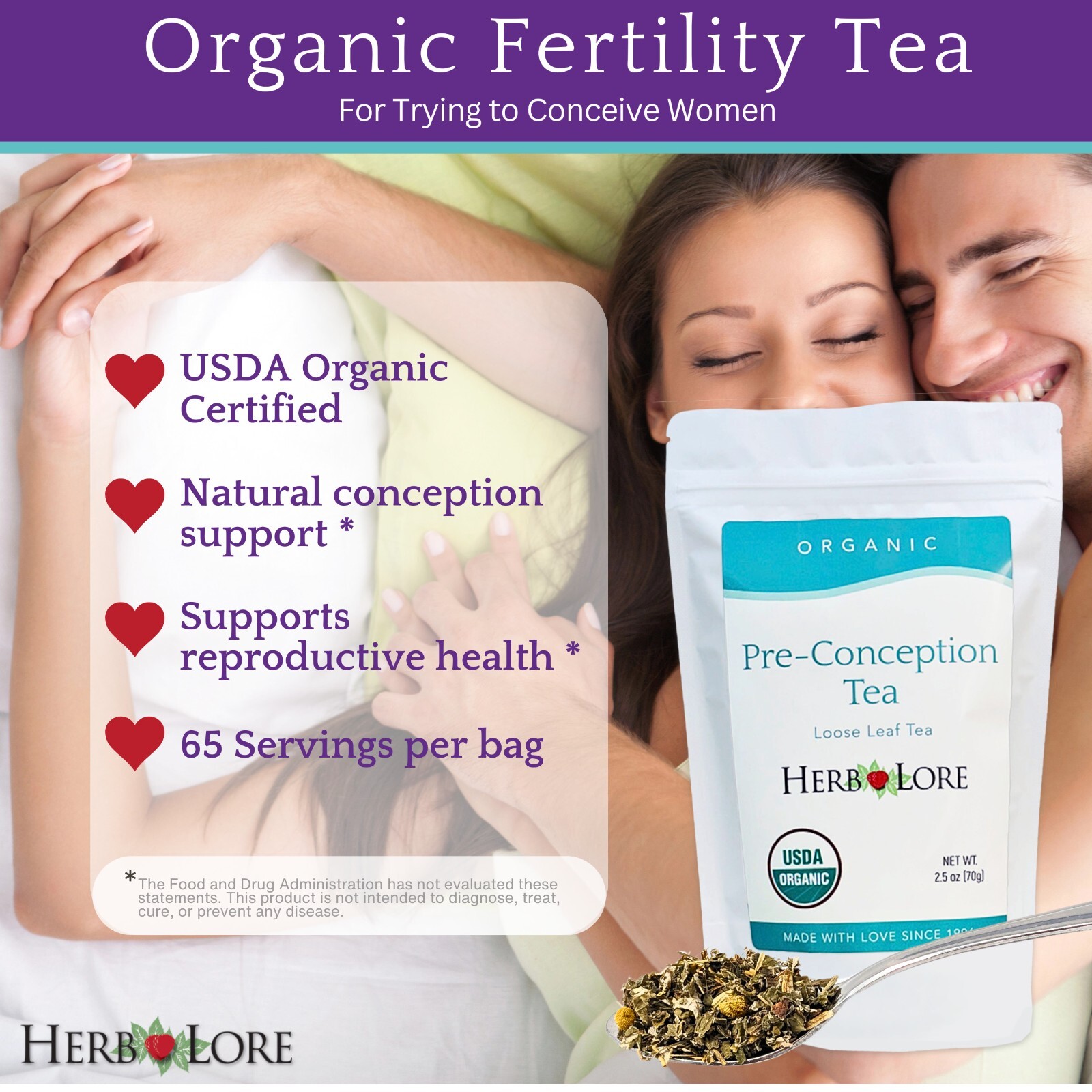 Pre Conception Fertility Tea – Fertility Supplements for Women to Get Pregnant