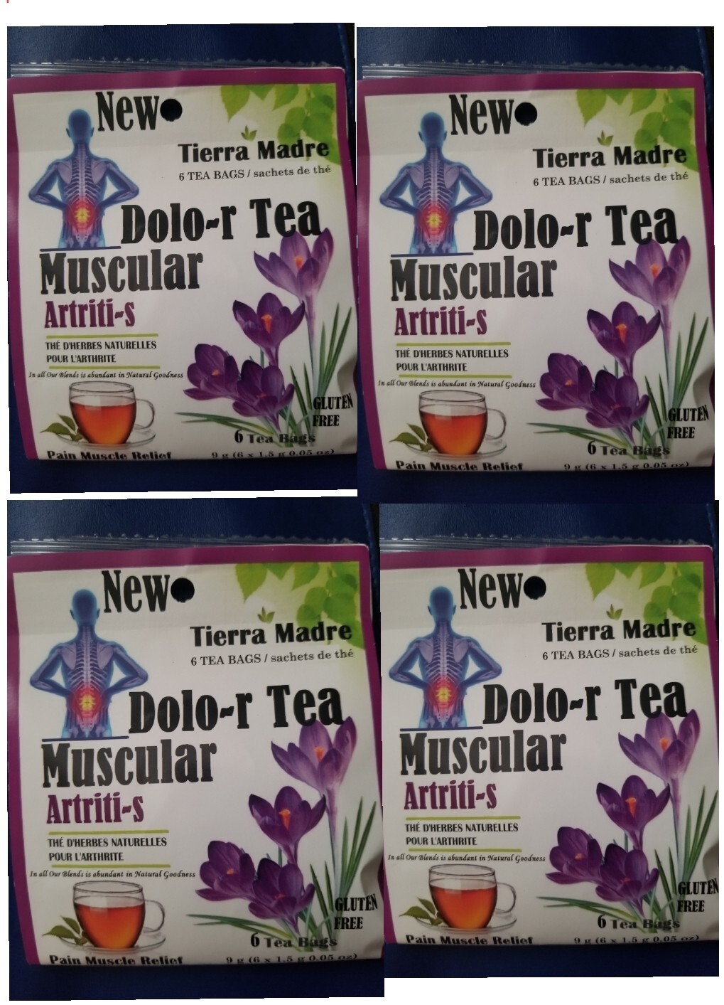 Tierra Madre,Dolor Tea,Muscular Artriti-s,Herbal Supplement (24 tea bags)