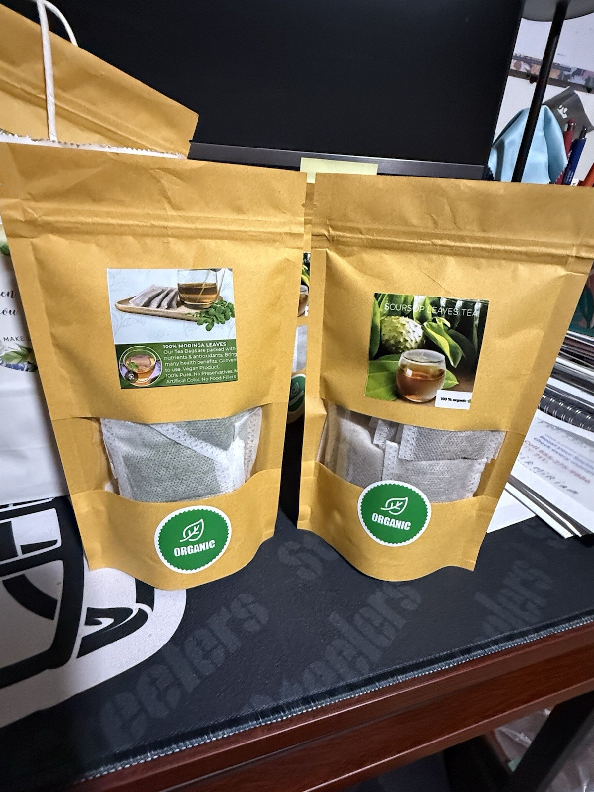 Organic Herbal Tea Moringa Tea And Soursop Tea 20 Sachet Per Pack
