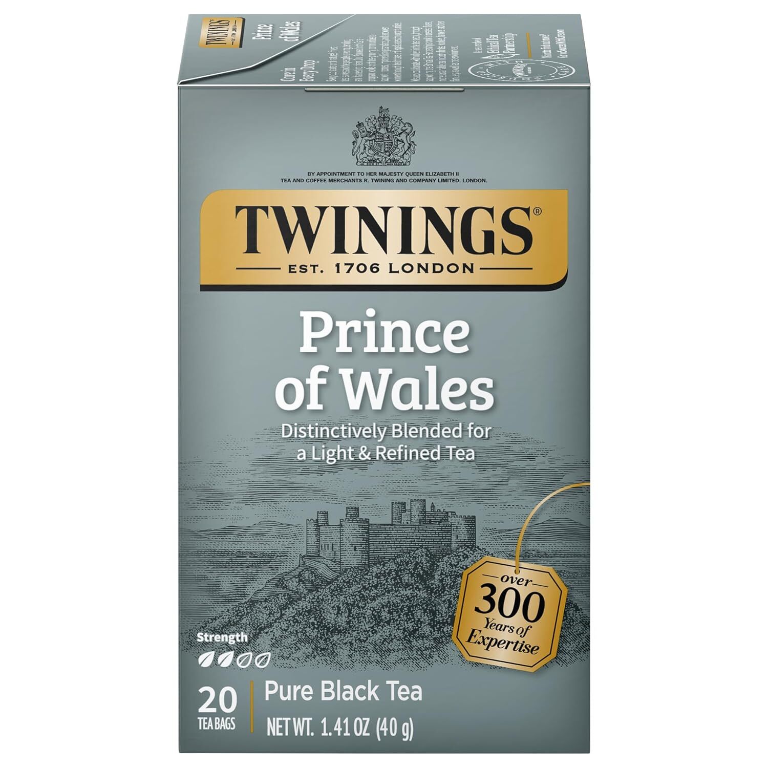 Twinings Prince of Wales Pure Black Tea Bags – 20 count