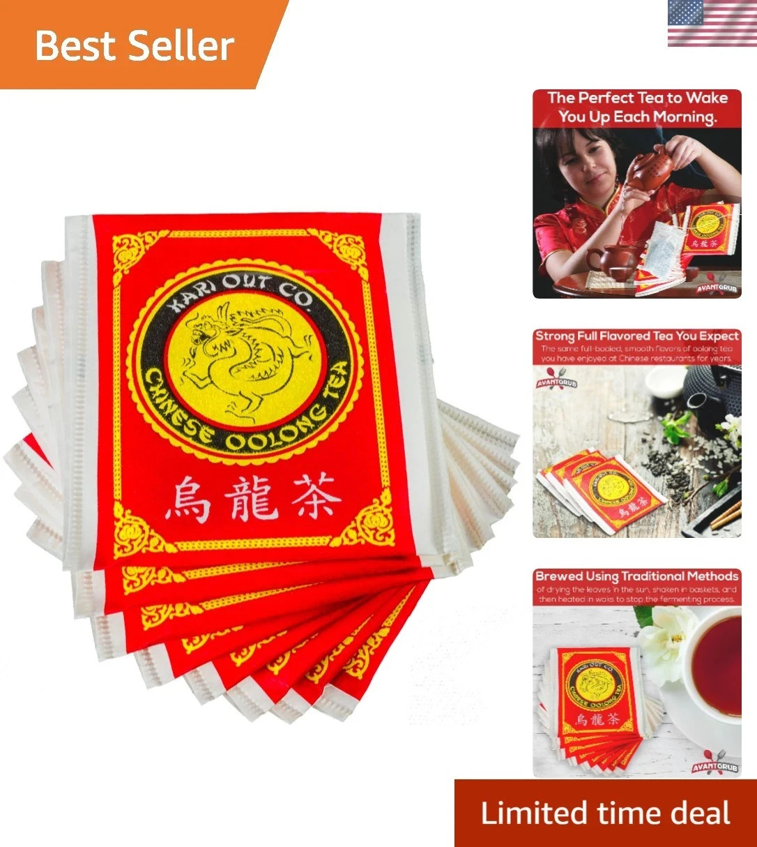 100 packs Oolong Tea Bags Authentic Chinese Tea