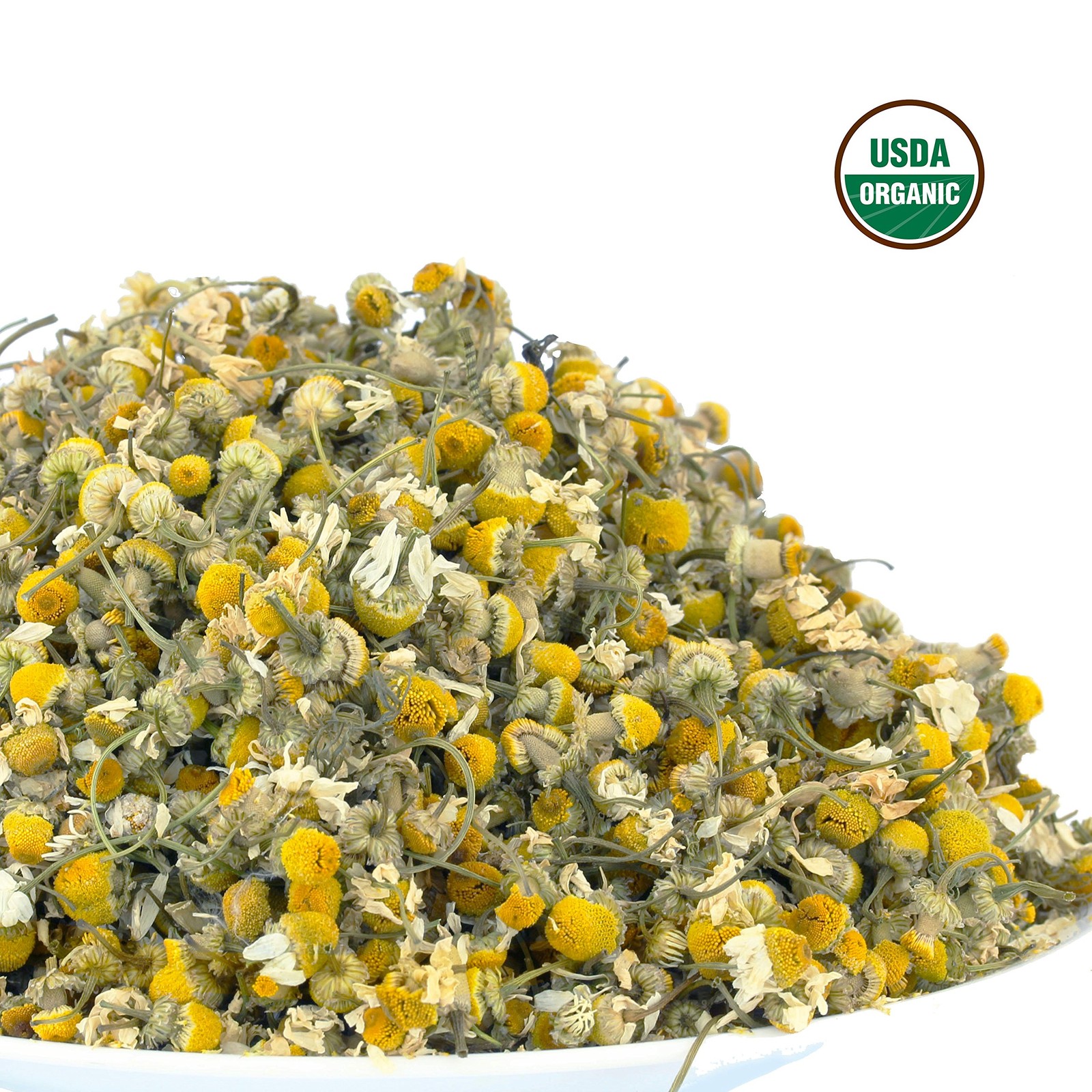Chamomile Tea 1LB (16Oz) 100% CERTIFIED Organic (USDA 1 Pound (Pack of 1)
