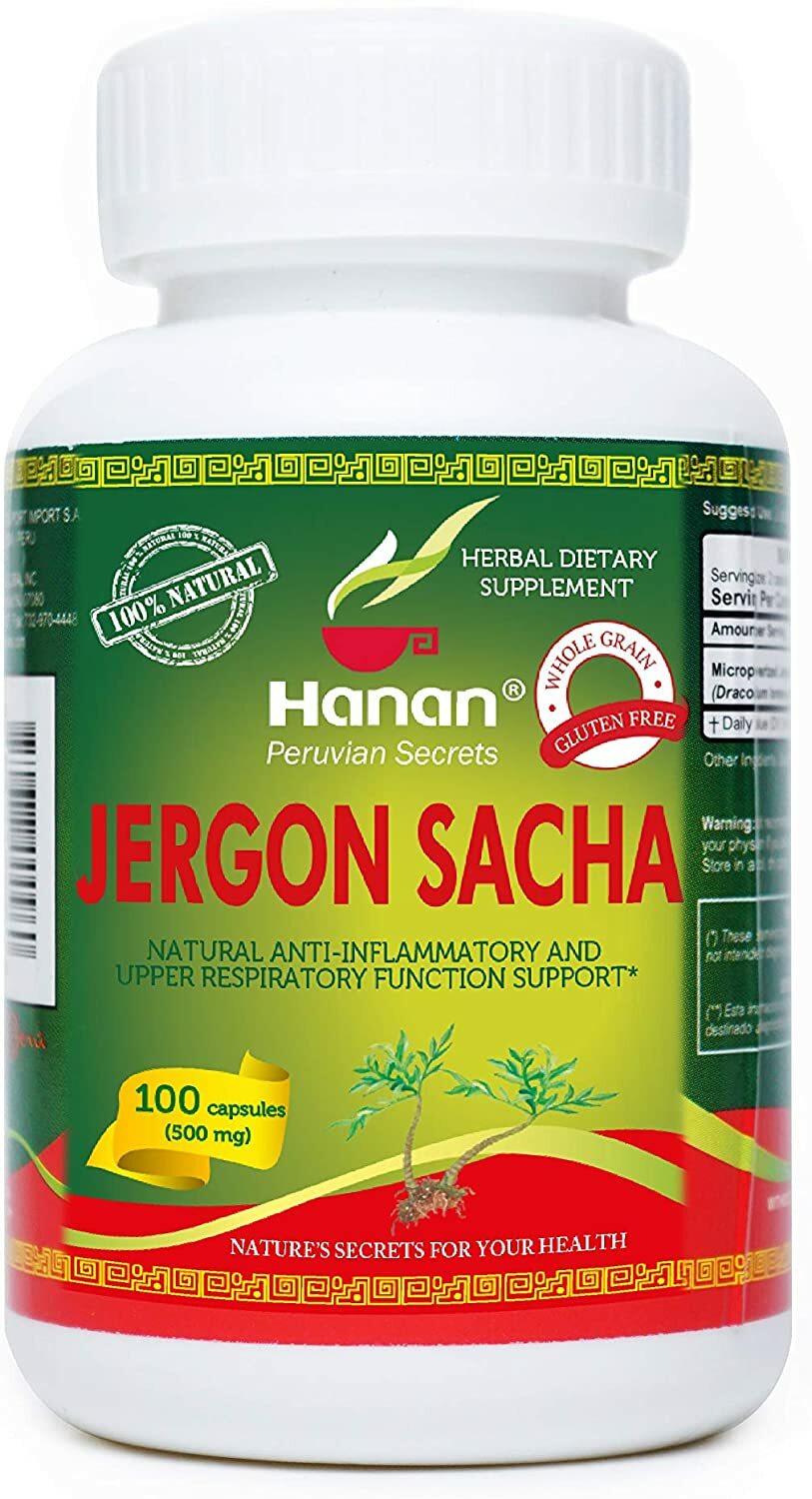 Hanan Jergon Sacha | 100 Capsules | Naturally Aids in Supporting Healthy Respira