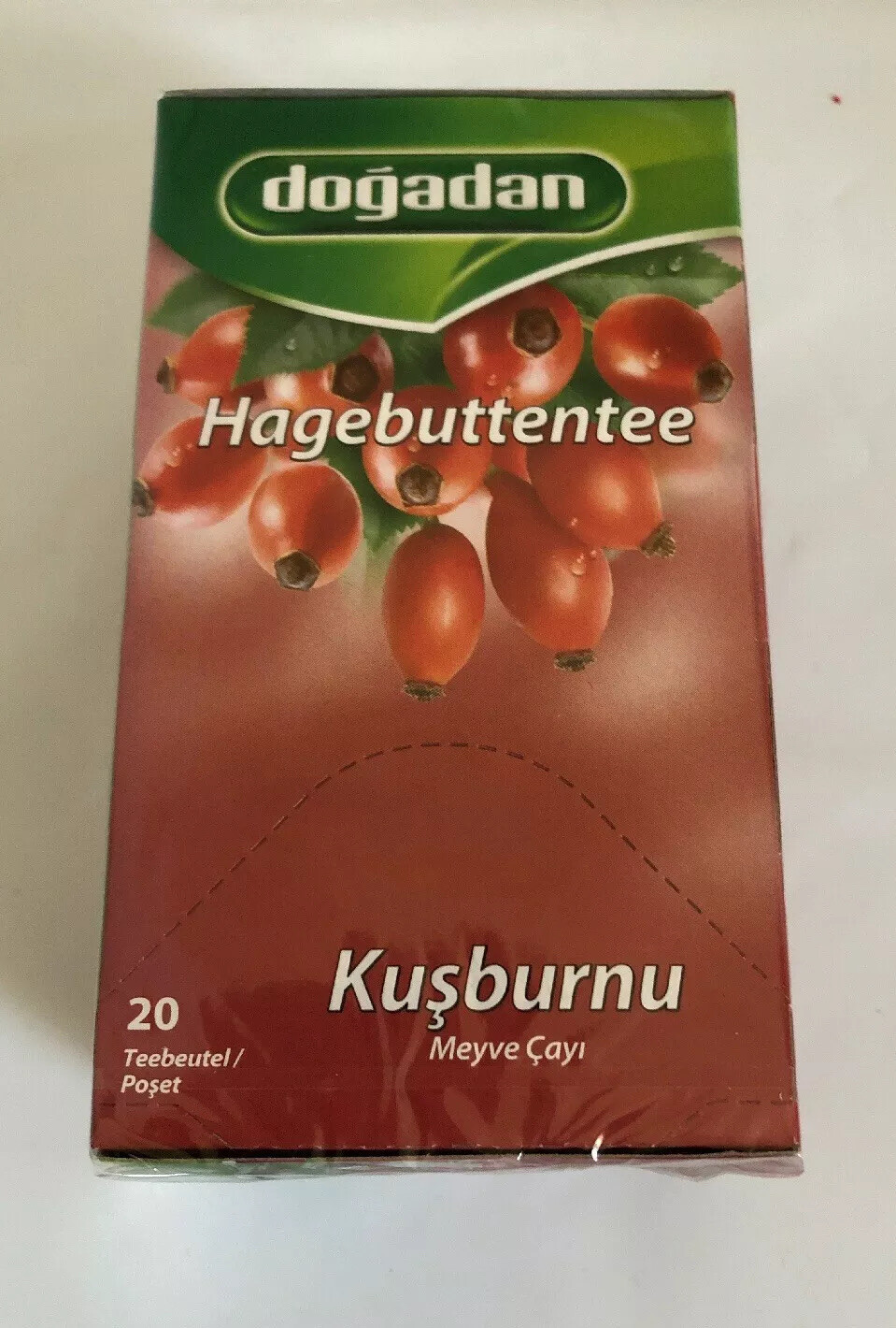 Dogadan Rosehip Fruit (Kusburnu)Tea 20 Tea Bags New