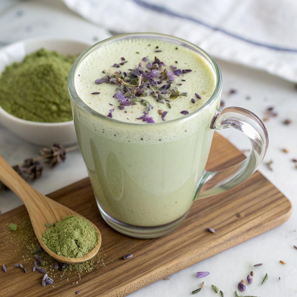 Honey Lavender Matcha SuperLatte, Instant Ceremonial Grade, Superfood Powder …