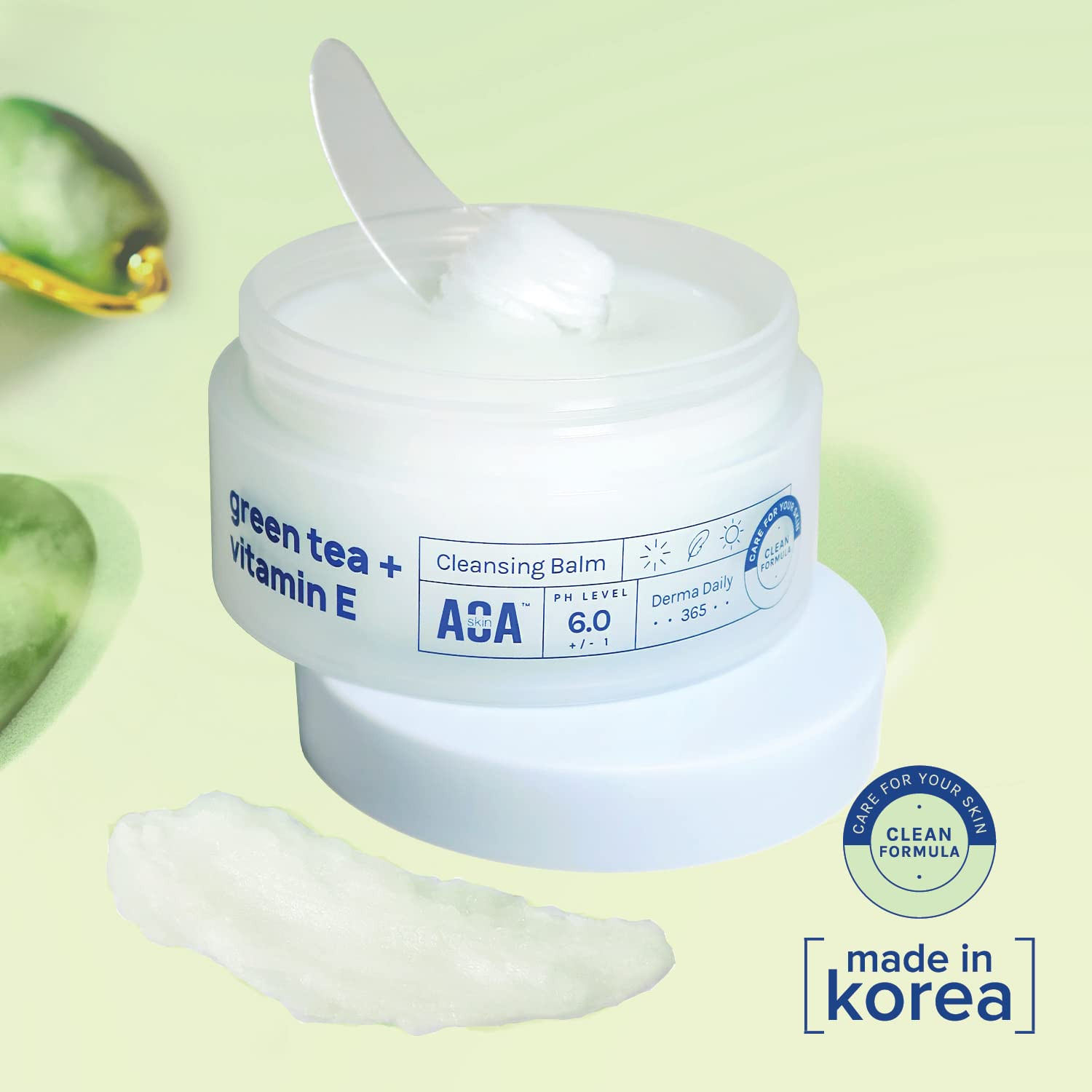 Green Tea & Vitamin E Cleansing Balm Waterproof Makeup Remover Brightening 100ml