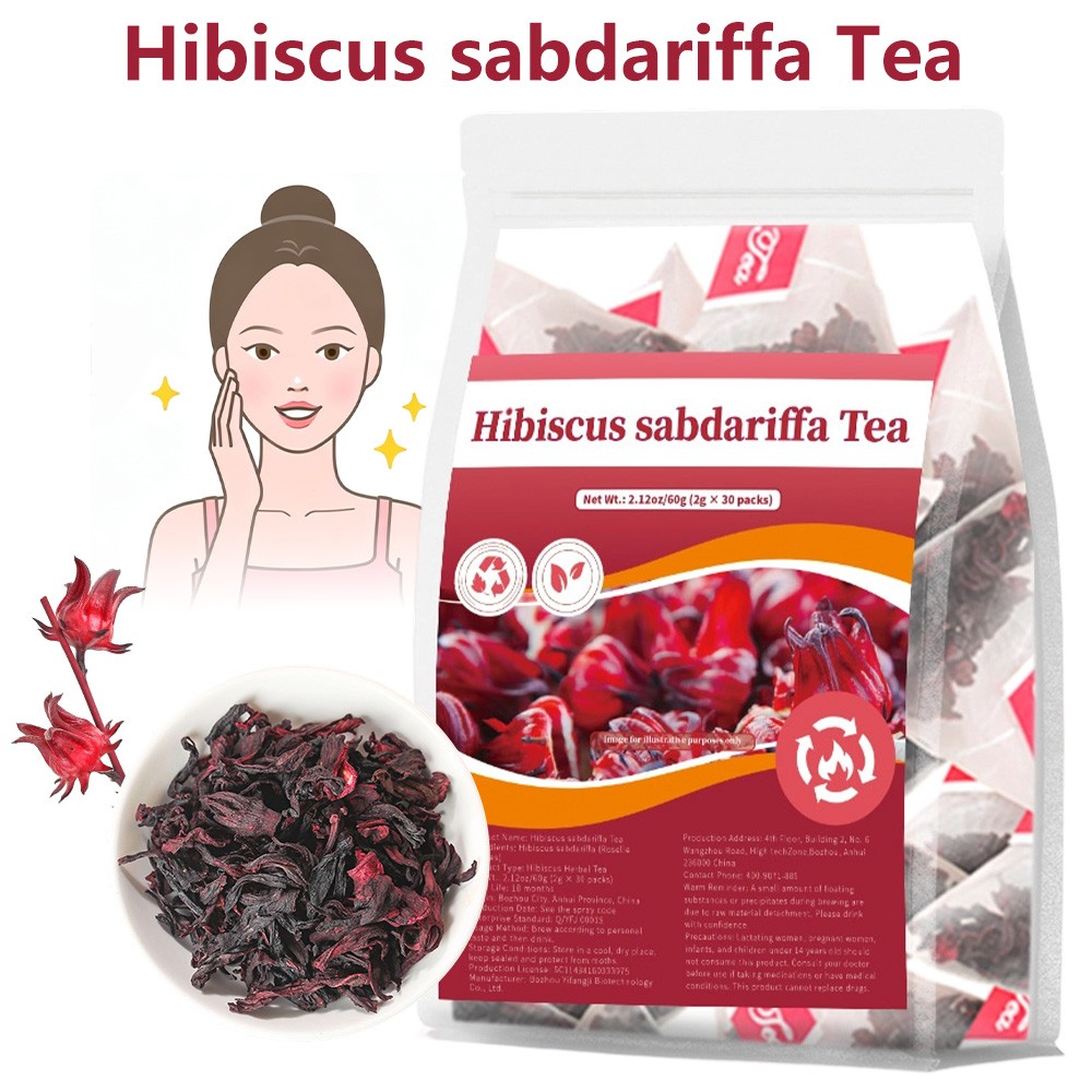 Hibiscus Sabdariffa Tea Supports Skin Health Quality Selection 30 Packs