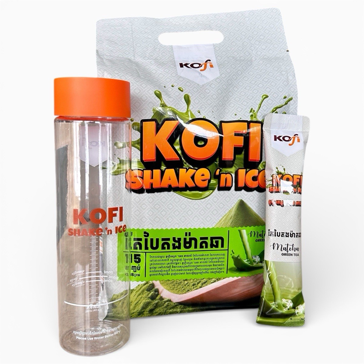 KOFI Shake ‘n Ice Match Green Tea (15 sticks x 35g) ផលិតផលរបស់ប្រទេសកម្ពុជា