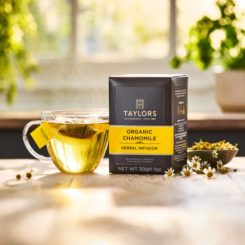 Taylors of Harrogate Organic Chamomile Herbal Tea, 20 Count (Pack 1)