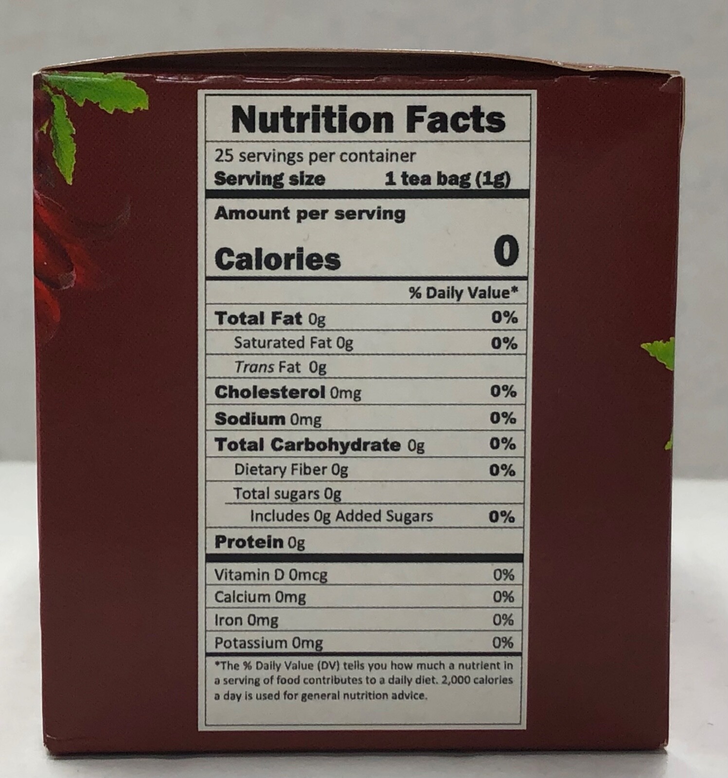 Therbal Te de Jamaica Tea Hibiscus Infusion Herbs 25 bags