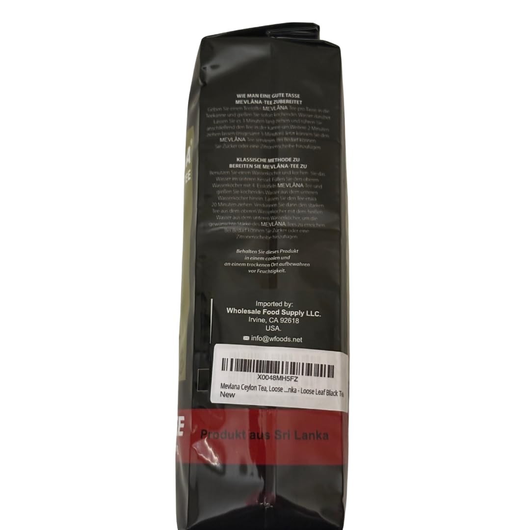 Pure Ceylon Loose Leaf Black Tea 1lb OP1 | Hand-Picked Sri Lankan Blend