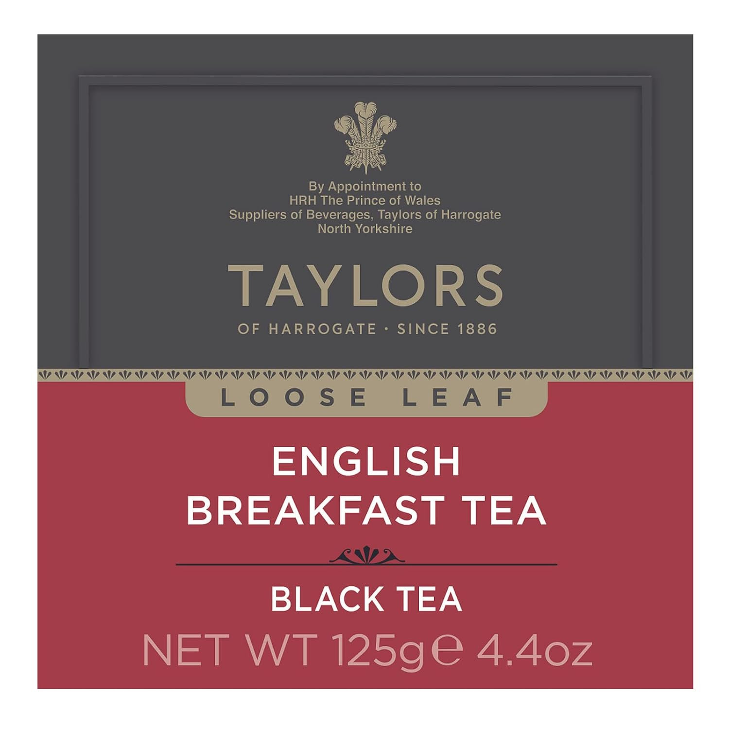 English Breakfast, Black Tea, Loose Leaf, 4.41 Ounce Carton (Pack of 6), Rich, B