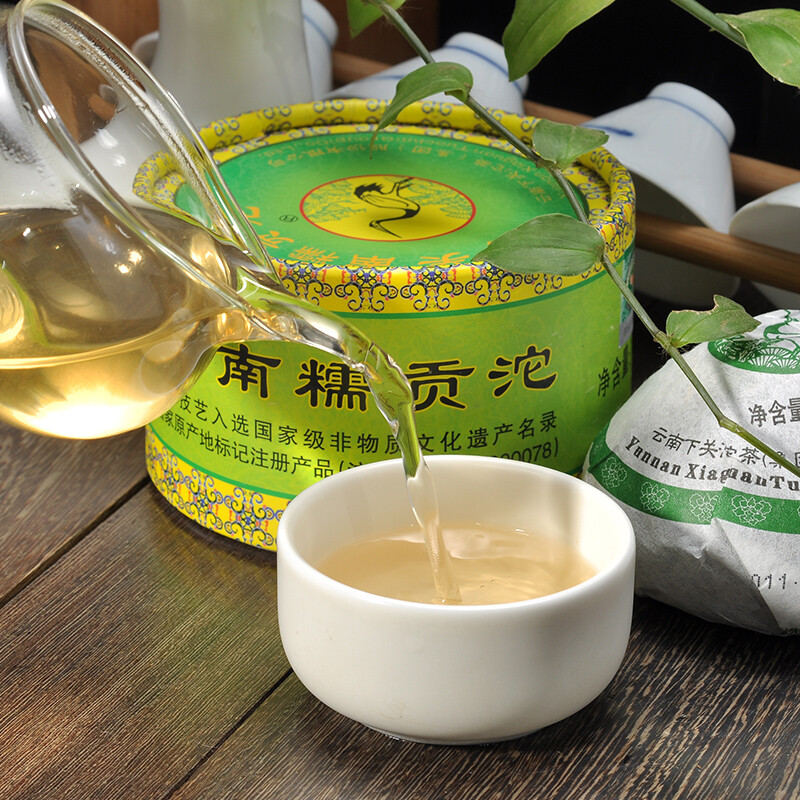 Yunnan Pu’er Tea 2011 Xiaguan Nannuo Gong Tuo Tea Tuocha Puer Raw Tea 100g Box