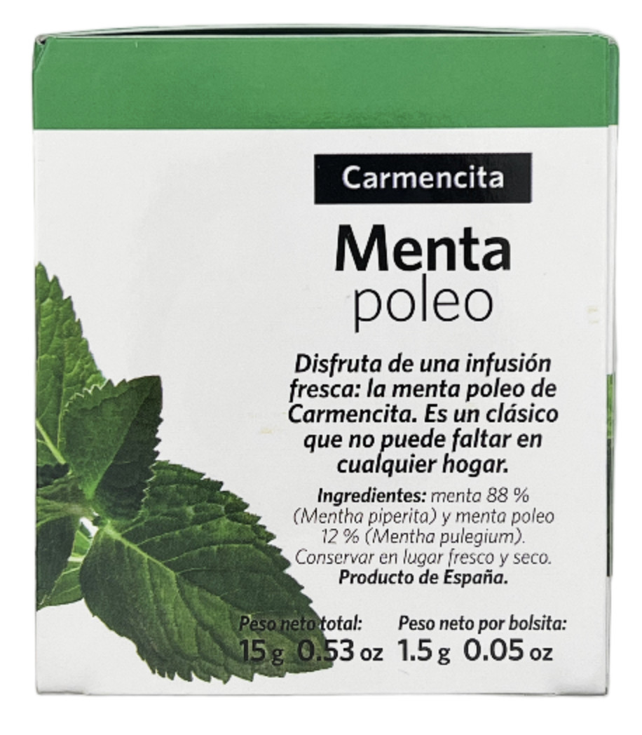 Carmencita Peppermint Tea .53 oz 10 Bags