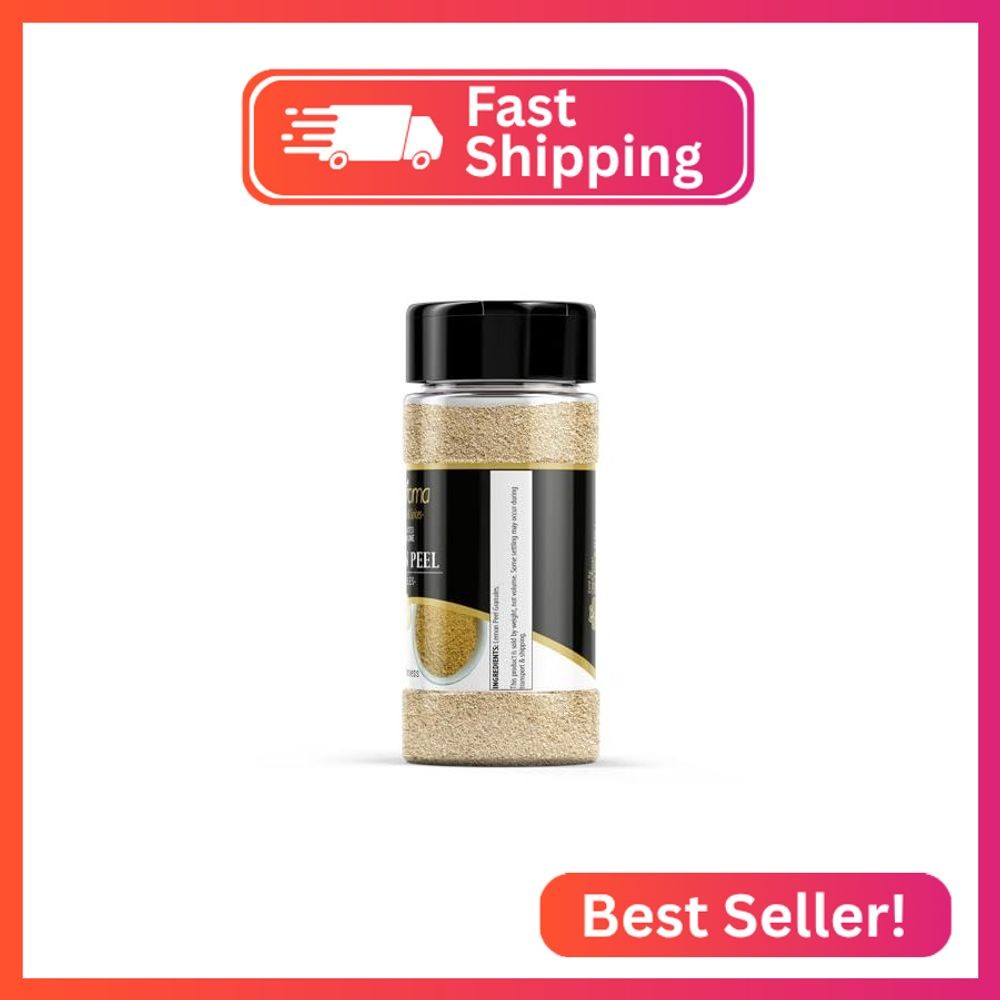 GranAroma Lemon Peel Granules, Versatile Seasoning, Teas, Dressings (1.84 Ounce)