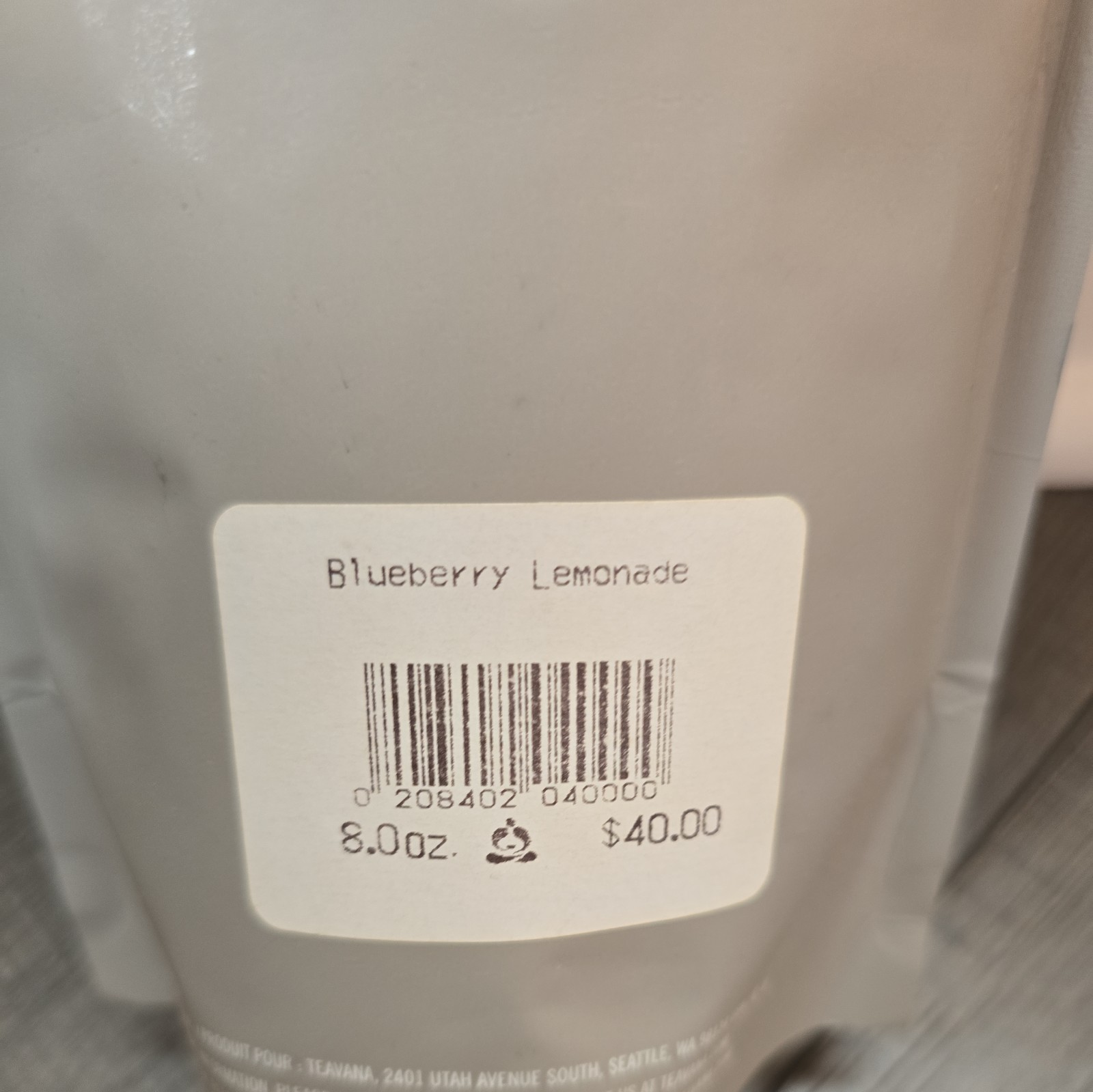 New – Teavana Blueberry Lemonade Herbal Tea Loose Leaf Tea 2oz – Caffeine Free