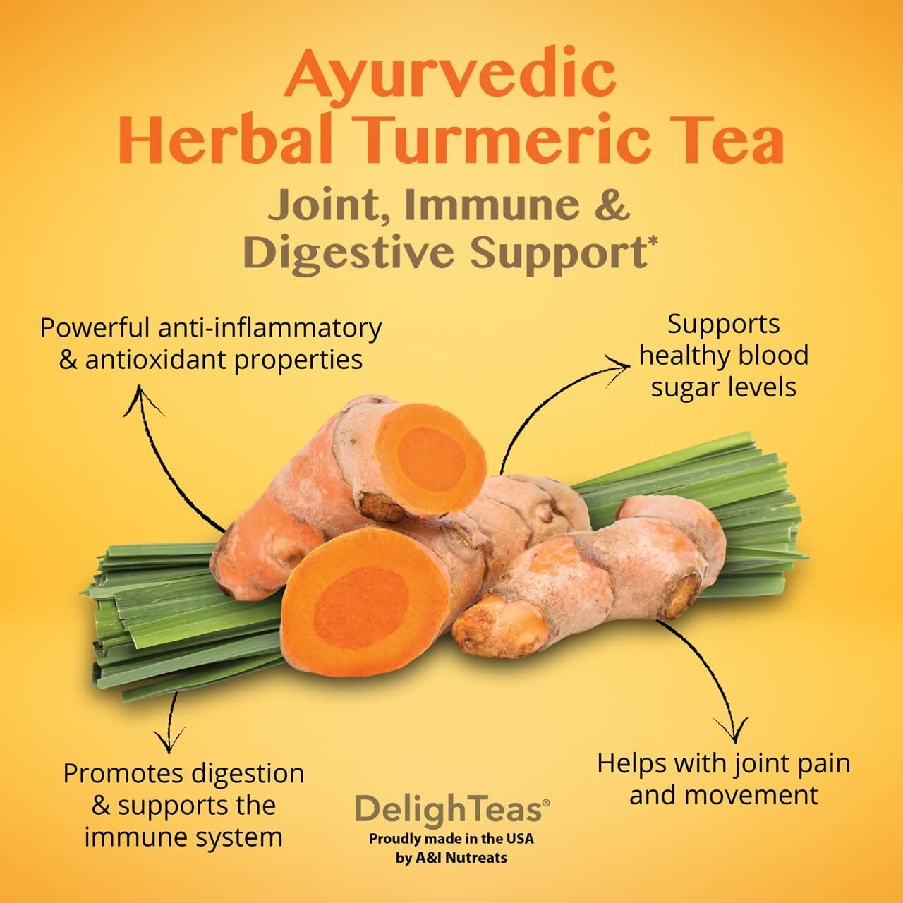 Ayurvedic Herbal Turmeric Tea – Loose Blend