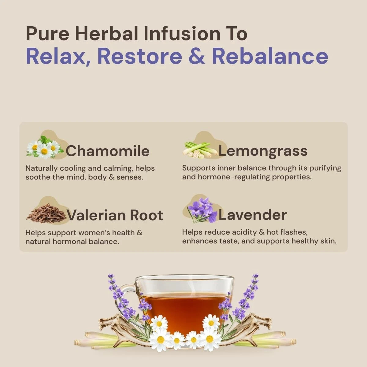 Maharishi Ayurveda All Natural Blissful Rest Herbal Tea, 20 Tea Bag