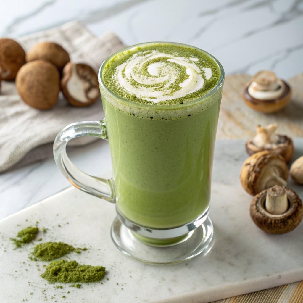 Clevr Matcha Superlatte, Instant Ceremonial Grade, Superfood Powder Blend wit…