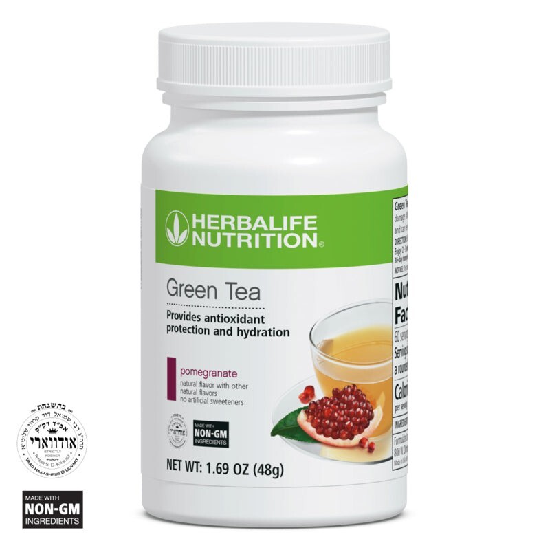 Herbalife Green Tea Pomegranate– Instant Antioxidant Hydration, 25mg Caffeine