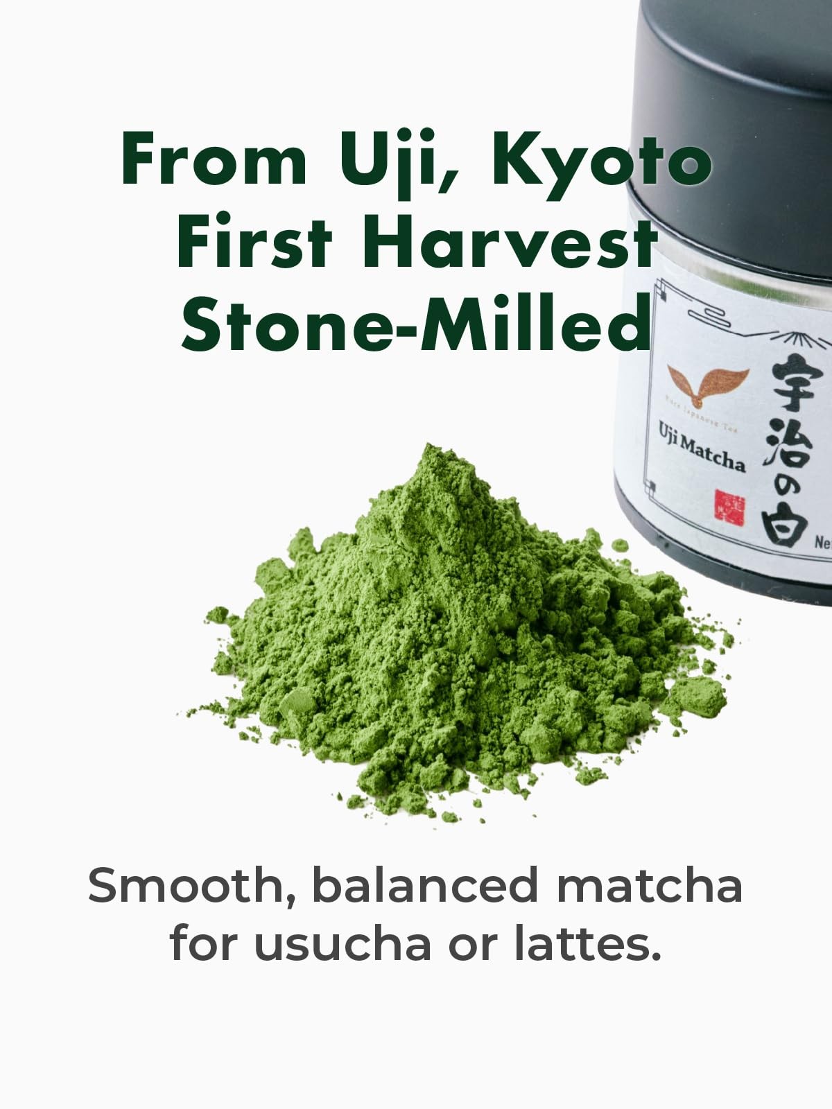 TAGASHIRA CHAHO “Uji no Shiro” Uji Matcha Green Tea Powder 30g/1.06oz First …