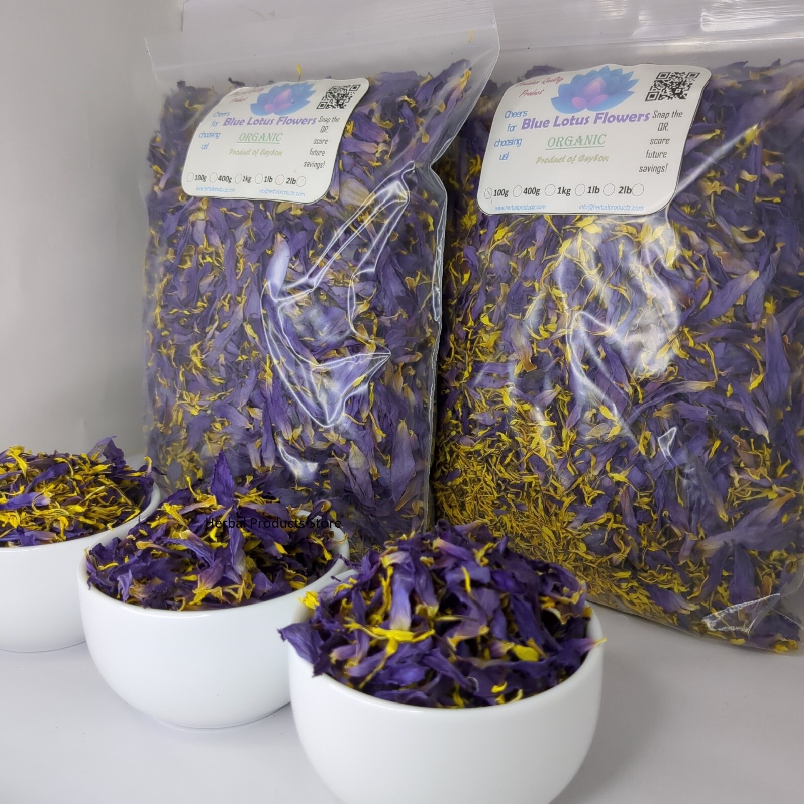 Organic Natural BLUE LOTUS, Nymphaea Caerulea Dried Flower 100% Harbal Tea/Smoke