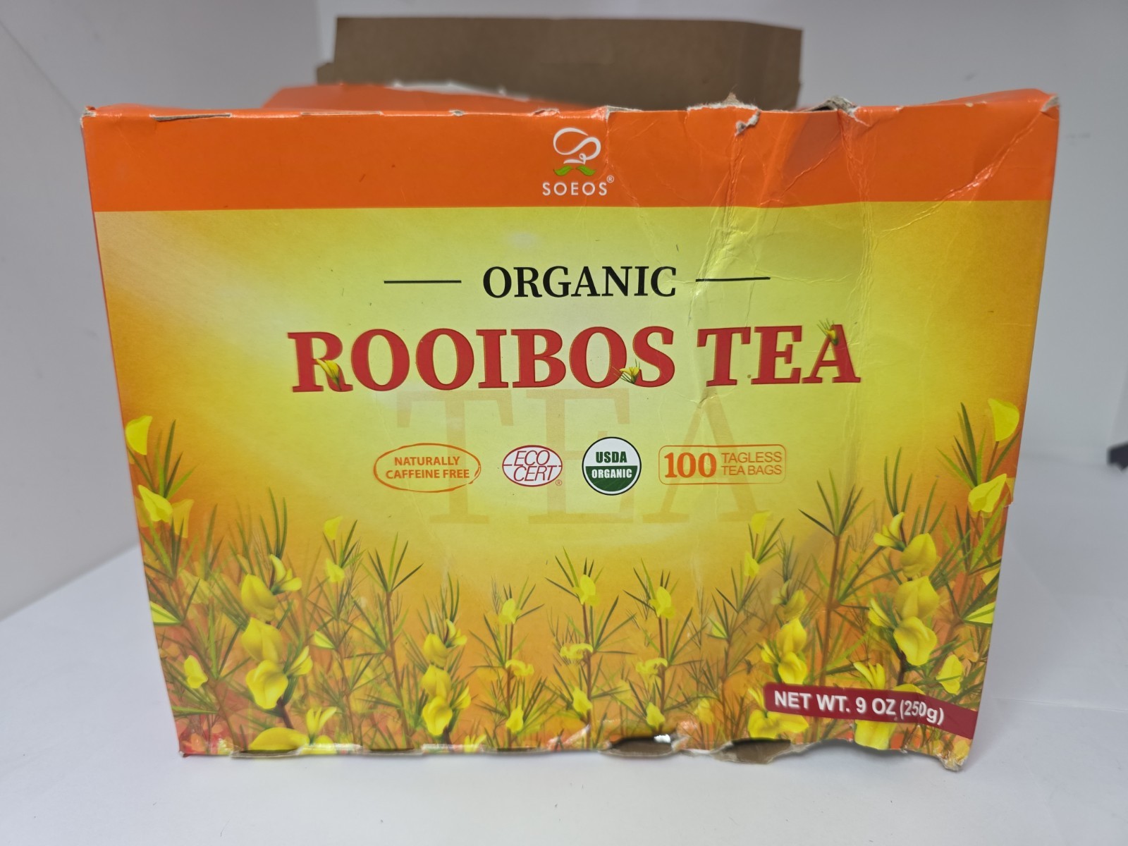 Organic Rooibos Tea 200 Teabag, 9oz (250g),Total Weight of 18 oz. Exp.11/28.
