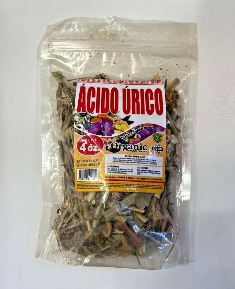 Ácido Úrico Herbal Blend 4oz – Organic Mexican Herbal Tea / Té Natural de Hierba