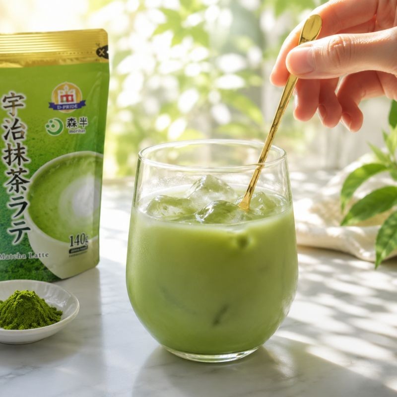Uji Matcha Latte Powder 140g x 3 Packs 420g Instant Japanese Green Tea Japan
