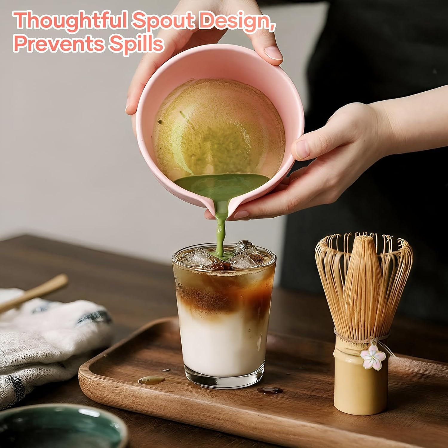 Matcha Whisk Set, Birthday Gifts for Women Mom Her, 8Pcs Ceremony Matcha Tea Kit