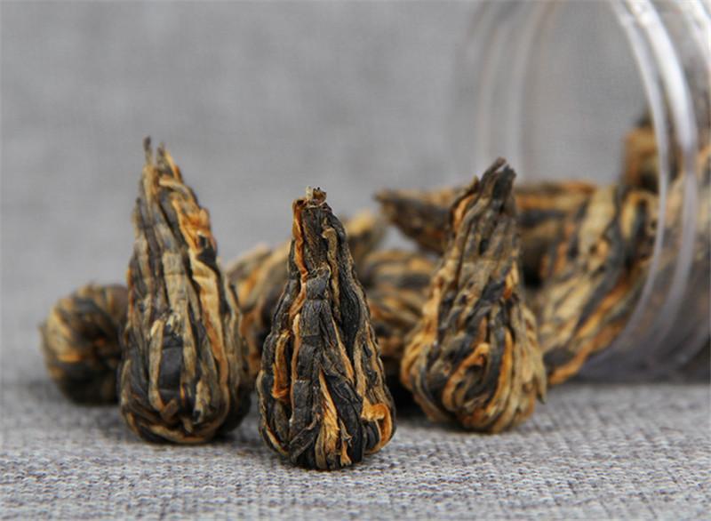 60g Yunnan Dianhong Black Tea Small Pagoda Pu-erh Tea Canned Handmade Black Tea