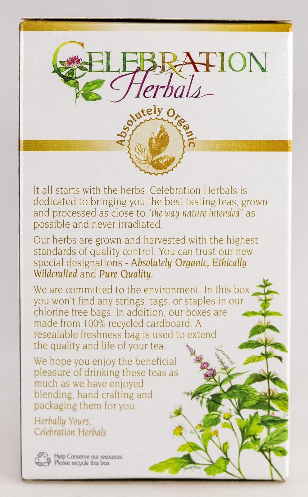 Te De Hojas De Perejil Organico Sin Cafeina, 24 Bolsas De Hierbas