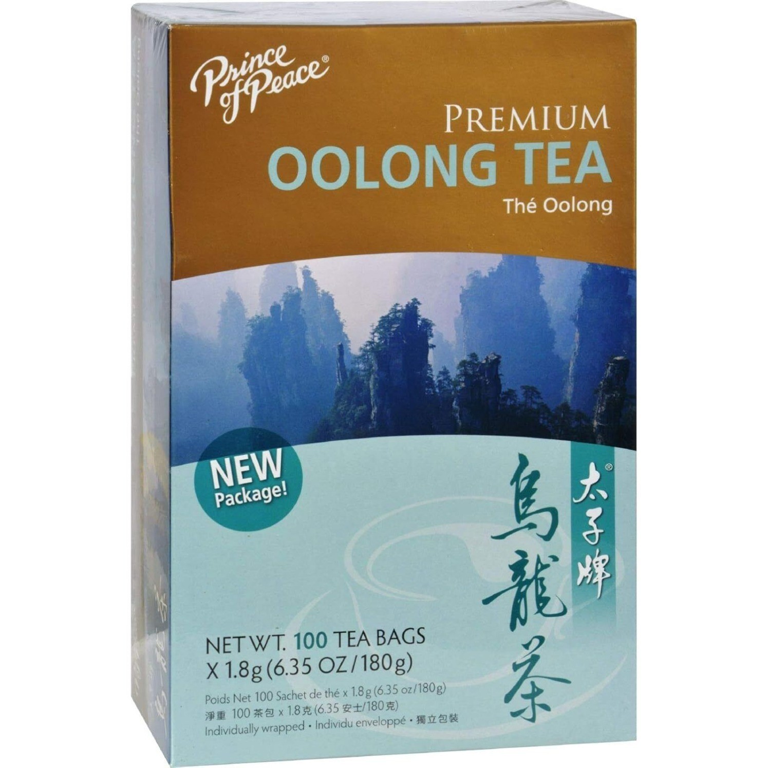 Premium Pu-erh Tea, Oolong Tea, Ti Kuan Yin, Green Tea, 100 Tea Bags