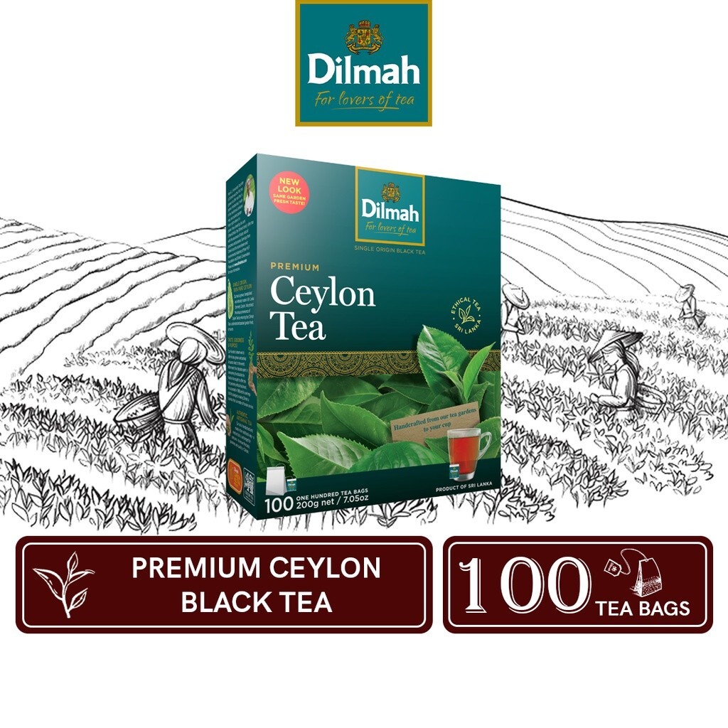 Premium Ceylon Black Tea 10 / 20 / 25 / 50 / 100 / 200 Tea Bags With Tag