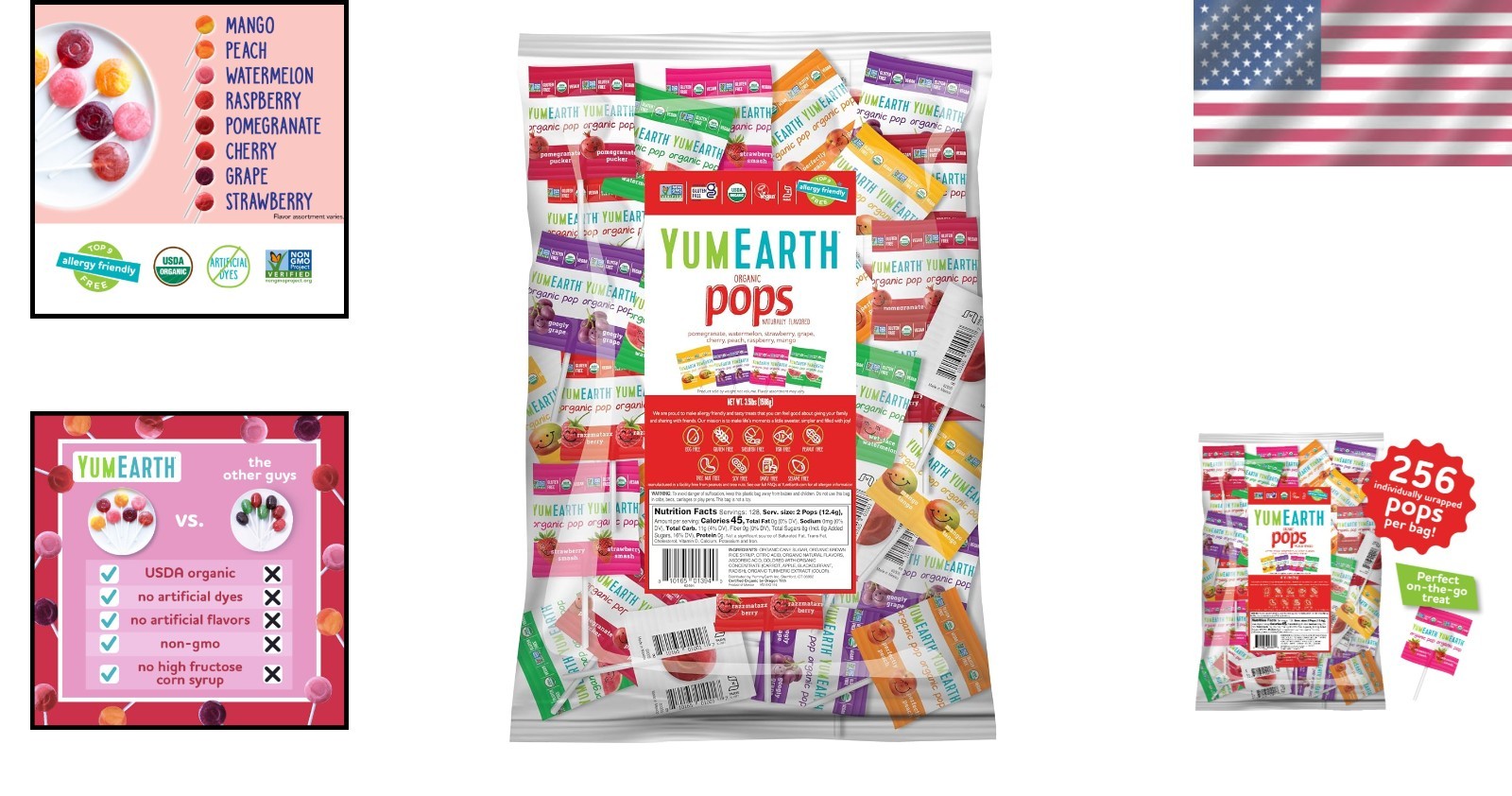 Delicious Organic Pops Variety Pack – Allergy Friendly, Gluten Free Treats
