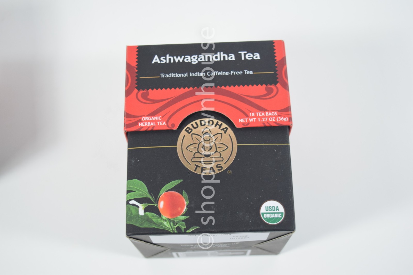 16 Buddha ASHWAGANDHA Herbal Tea Organic Kosher tea bag 12/2028