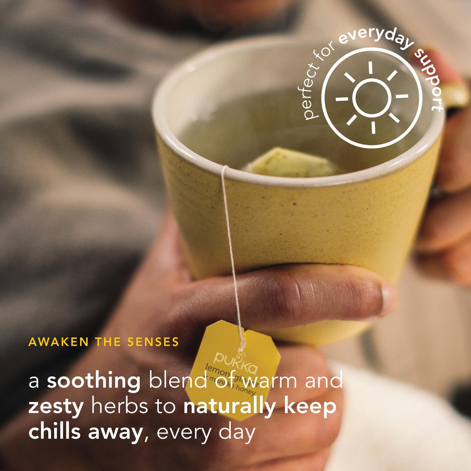 Pukka Organic Lemon, Ginger & Manuka Honey Herbal Tea, Immune Boosting…