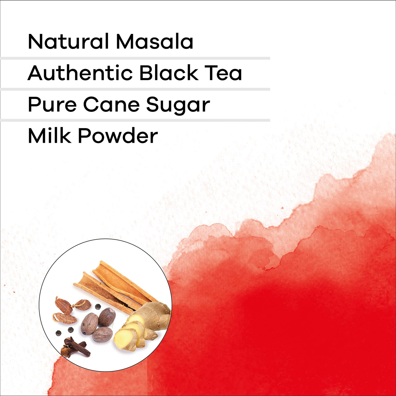 20 Count Chai Tea Latte Mix Masala All Natural Non GMO Kosher Halal Pouches