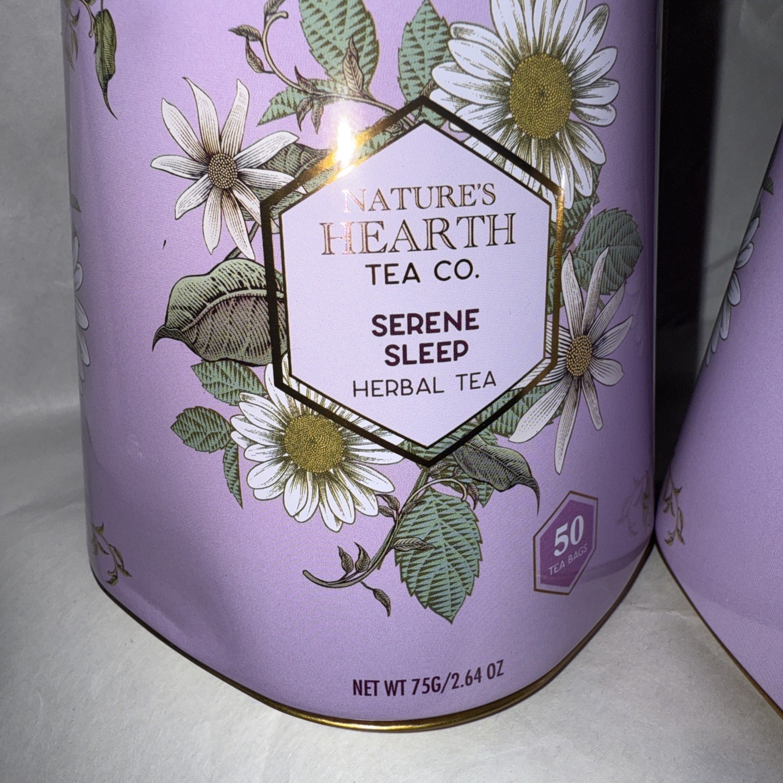 NATURE’S HEARTH TEA CO 😴 SERENE SLEEP 💤 HERBAL TEA 🫖 100 tea bags-2 tins-