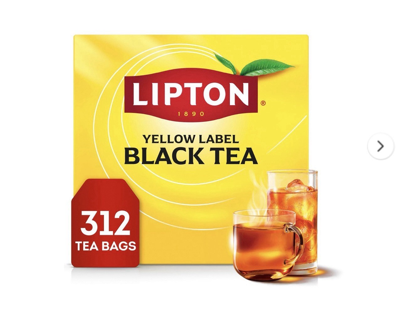 Lipton Yellow Label Black Tea & Infusion Bagged 312 Tea Bags 705g Pantry