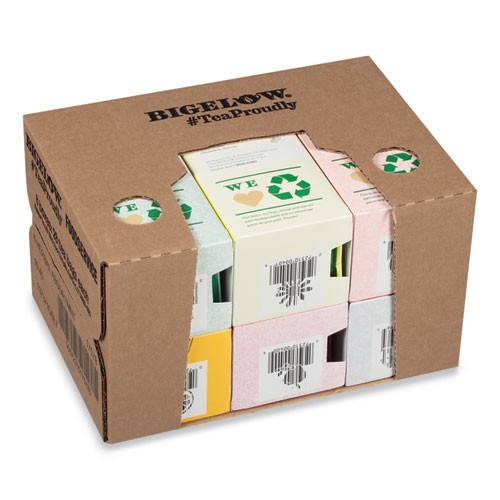 Bigelow Assorted Herbal Tea Bags, Six Flavors, 28/Box, 168/Carton