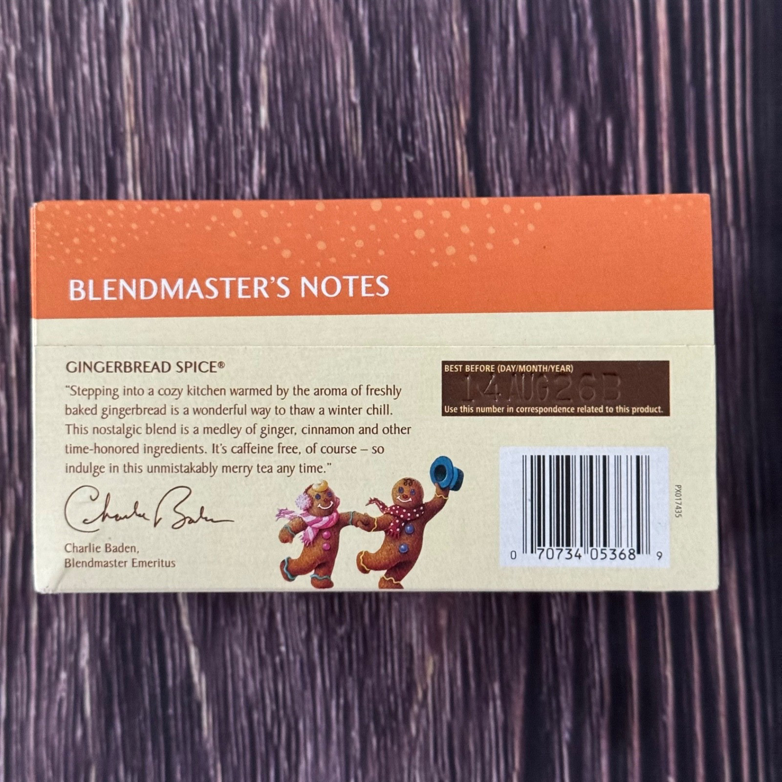 Celestial Seasoning Gingerbread Spice Herbal Holiday Tea 18 Bags