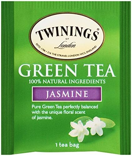 Twinings Green Tea with Jasmine Individually Wrapped 20 Count (Pack of 1)
