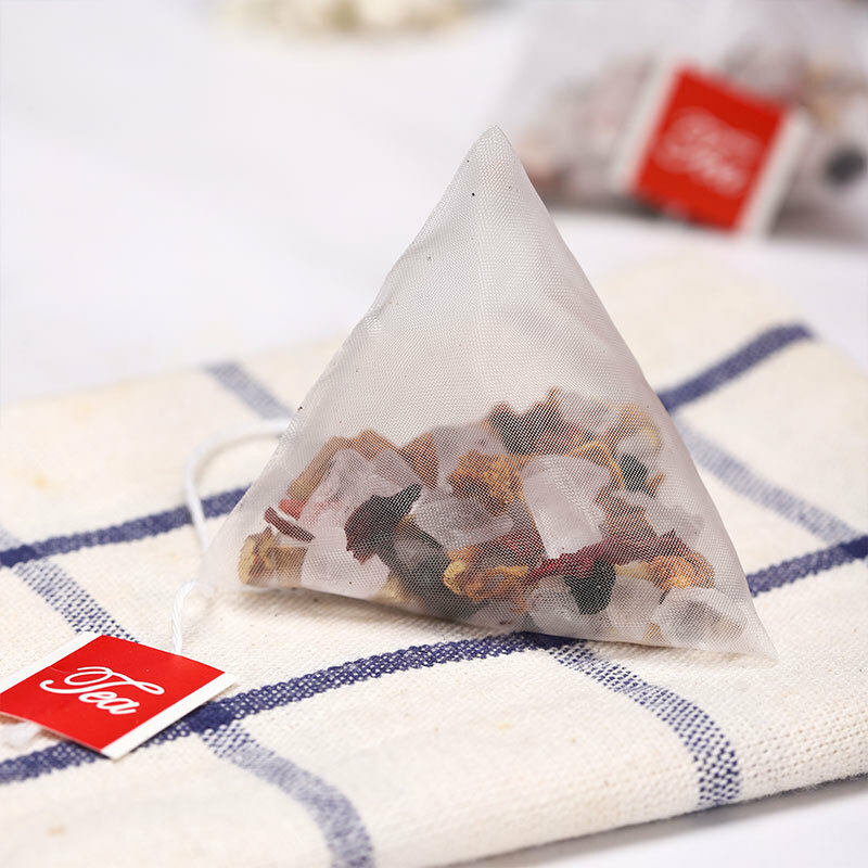10g*50 Chinese Herbal Tea Triangle Bag Tea Syrup of Plum Tea Bags 500g Packaging