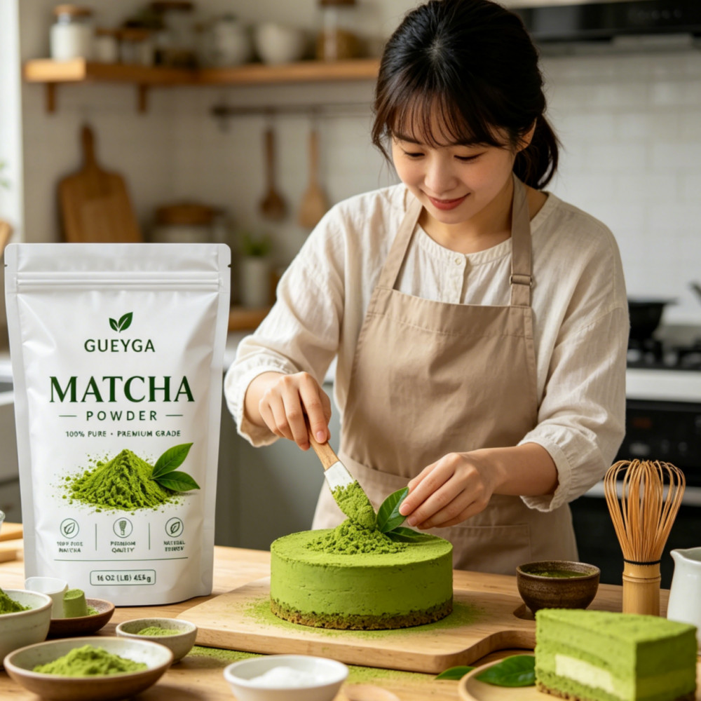 GUEYGA Premium Pure Matcha Green Tea Powder | 454g (1LB)