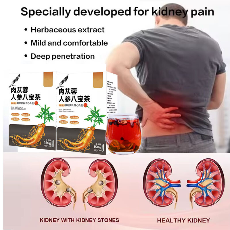30Bags Liver,Kidney & Pancrea Herbal Compound Detox & Cleanse Herbal Ginseng Tea