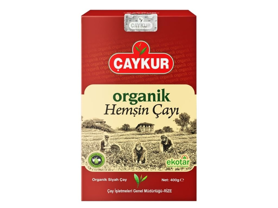 ÇAYKUR Organic Hemsin Black Tea, Premium Certified Turkish Loose Leaf Tea, Natur