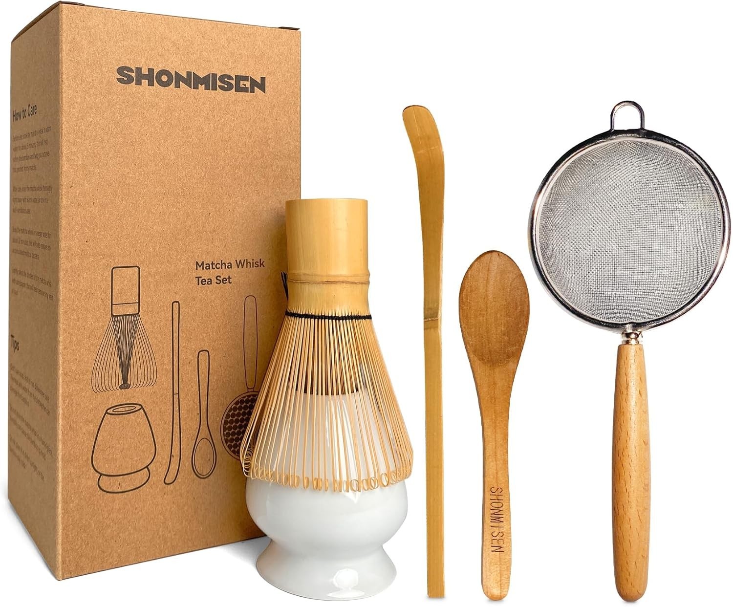 Bamboo Matcha Whisk Set – Matcha Whisk Traditional Scoop Tea Spoon