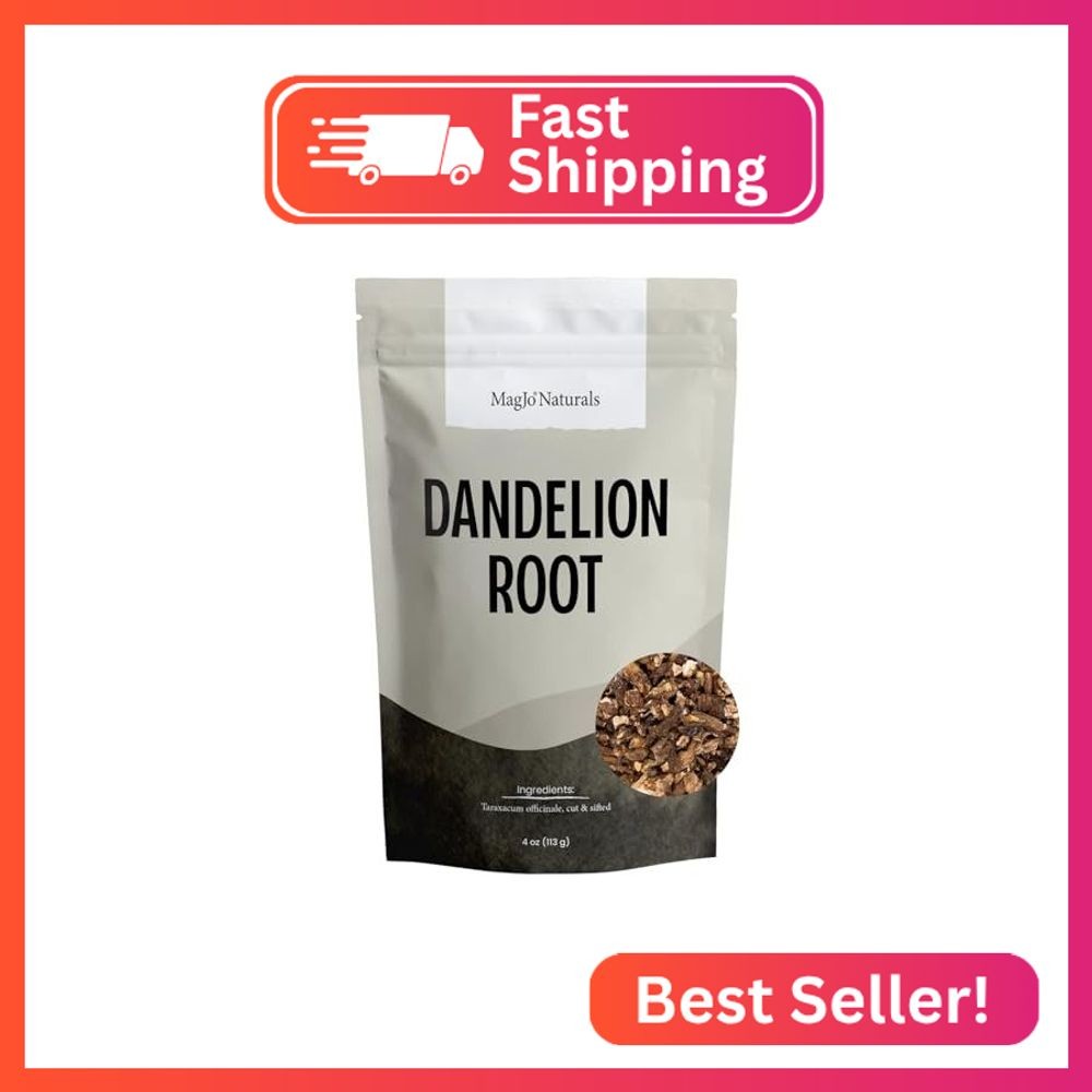 MagJo Naturals Dandelion Root, Raw, Not Roasted, Loose Tea (50 + Cups) (4 oz) 10